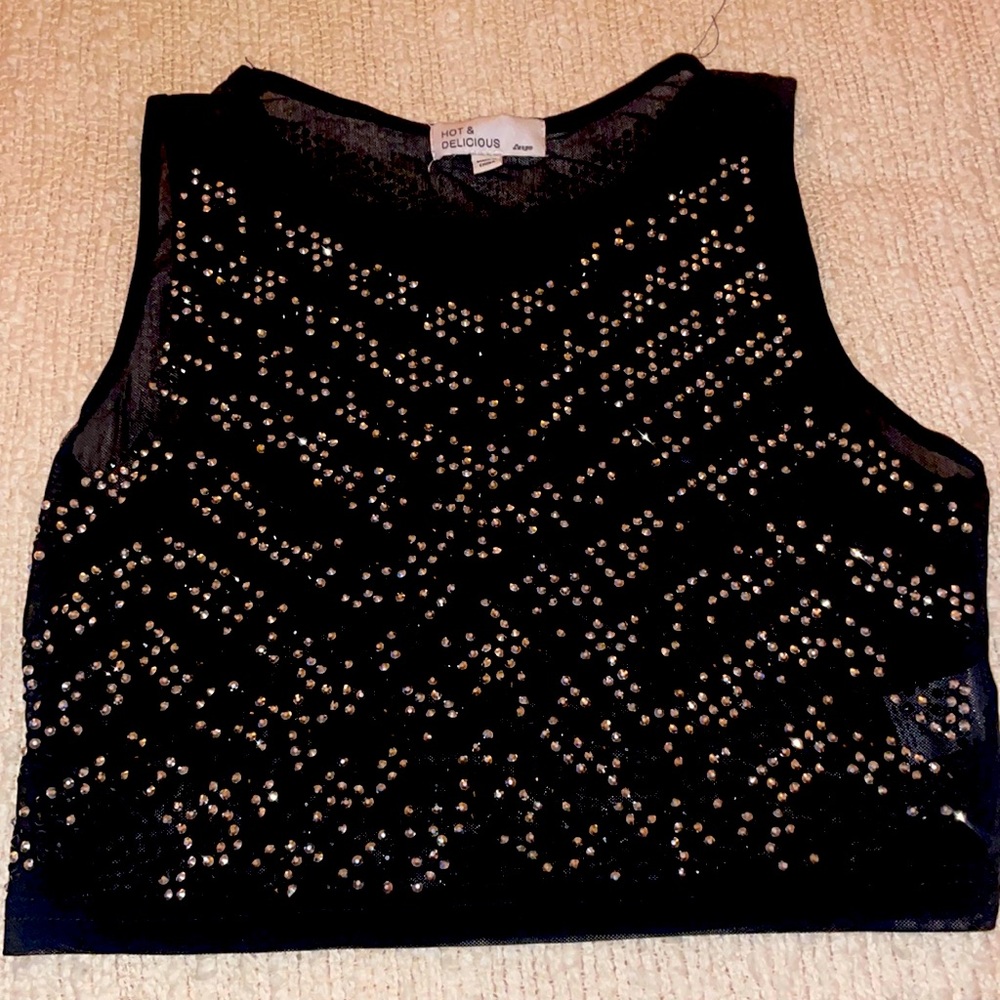 Beaded crop top